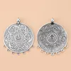 Pendentif Colliers 5pcs / Lot Tibétain Argent Grand Tribal Bohème Boho 7 Bailors Connecteurs Pendentifs Pour Collier Fabrication De Bijoux Accessoires