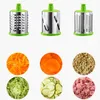 Meat Grinders Vegetable Cutter Round Slicer Graters Potato Carrot Cheese Shredder Grinder Chopper kitchen Roller Gadgets Tool 230201