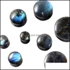 Navel Bell Button Rings Pair Labrador Stone Ear Flesh Tunnel Plen Double Single Flared Plug Glow Oor Meters Expander Body Piercing Dhme2