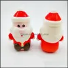 Nowatorskie przedmioty świąteczne mini rozmiar Mini rozmiar zabawki Święty Mikołaj Elk Snowman Funny Kid Prezent zapachowy powolne, miękkie krople dostarczyć dhn3k