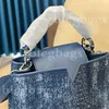 Lady Luxury Shoulder Bags Fashion Designer Borsa blu Modern Classic Totes Temperament Shopping Wallet Porta carte 2 colori