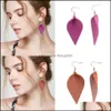 Charm Cutting Leaf Feather Earrings Pu Leather Sequin Find Various Mti Colors Bohemia Water Drop Dangle Earring Handmade Delivery Jew Otn0Y