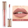 Lip Gloss Gloss Água à prova d'água fosca de batom líquido de longa duração Cosmética Cosmética Non Stick Copo Nude Lips Makeup