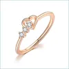 Cluster Rings For Women Thin Midi Finger Ring Jewellry Cute Love Daily Accession Gift Fashion Jewelry Wholesale 3759 Q2 Drop Delivery Dhumn