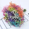 장식용 꽃 자연스러운 말린 진짜 gypsophile light color bouquets baby breath decorations for home washing of Christmas