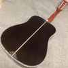 Chitarra personalizzata, top in abete massiccio, tastiera in ebano, fasce e fondo in palissandro, rilegatura e intarsi in vera conchiglia di abalone, chitarre acustiche Dreamsound di alta qualità da 41 pollici