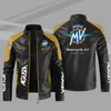 Men's Jackets MV Agusta PU Leather Motorcycle Men Slim Fit Mens 230202