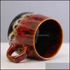 Mugs 2021 Handmade Ceramic Mug Coffee Cup Creative Largecapacity Water Couple Gift Drop Delivery Home Garden Kitchen Dining Bar Drink Dhh0C