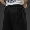 Men's Shorts Casual Printing Letter Fake Two Sweatpants Summer New Loose Patchwork Street Hip Hop Micro-bomb Fashion All-match 2022 Y2302