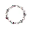 Braccialetto di pietre di fascino di perle naturali con fili di perline per le donne Regalo di gioielli femminili con perline di quarzo di cristallo rosa1
