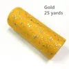 Party Decoration 15cm 25yards Talle Roll Spool Glitter Tyg Organza Wedding Girls Födelsedagstlevering Baby Shower