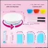 Baking Pastry Tools 172Piece Cake Turntable Decoration Nozzle Set Pi Bag Tpu Russian Reusable Mold Drop Delivery Home Garden Kitch Dhqh5