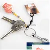 Keychains lanyards 2 pc's/stel sterke magneet sleutel houder pocket sleutelhanger split ring sleutelhangers cadeau lxh drop levering mode accessorie dhims dhims