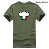 Herr t-skjortor t-shirt italiensk kock hatt o-hale tee shirt homme stil man mode ankomst