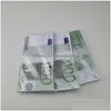 Autres fournitures de fête festives Fake Money Banknote 10 20 50 100 200 500 Euros Réaliste Toy Bar Props Copie Film de monnaie Fauxbillet Dhf1YAQ1A