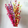 Decoratieve bloemen kransen 65 cm 5 stks Plum kersen bloesems kunstmatige zijden bloem flores sakura boomtakken huistafel woonkamer decor