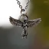 Pendentif Colliers Personnalité de la mode Prière Collier d'ange Hommes et femmes Creative Amulette Casual Banquet Accessoires