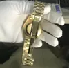 럭셔리 시계 자동 이동 사파이어 빛나기 41mm 날짜 로즈 골드 스테인레스 스틸 브레이슬릿 블랙 다이얼 기계 남성 감시 213K