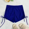 Damen-Shorts, Damen-Badeanzug und Top, niedliche Badeanzüge für Junioren, bauchfreies Set, Teenager-Mädchen, durchsichtiges Mesh-Cover-Up