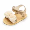 Summer Newborn Baby Girls Flower Sandals Fashion Soft-soled Non-slip Toddler Shoes 0-18M 0202