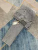 2023 jeans da uomo v marca designer di lusso high street jeans jeans jeans lavati grandi pantaloni con cerniera neri pant246n