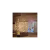 Lampes de table Crystal LED Arbre de Noël Light Light Lampe Fairy salon Lumières Night Decorative For Home Kids Year Gifts Drop Deliv DH0RW