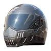 Casques de moto en fibre de carbone ATV-6 Casque intégral Motocross Racing Homme Femme Et LOriginal ECE Approuvé Pare-soleil multicolore