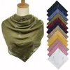 Lenços de luxo Matagorda Mulher Lastes de malha de malha Bufanda Mujer Hijab Lenço do lenço Pure Color Lady Wrap 110 110cm