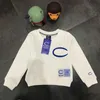 Kids Hooded Sweater Bebek Kız Giysileri C-Line Üst Siyah Gri Beyaz Erkek Kızlar Şık ve Cömert Spor Giyim Basit 98DF Z6XP#