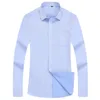 Men's Casual Shirts 4XL 5XL 6XL 7XL 8XL Large Size Business Long Sleeved Shirt White Blue Black Smart Male Social Dress For Plus 230202
