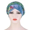 Etniska kläder muslimska kvinnor Braid Elastic Turban Hat Chemo Cancer Cap Arab Head Scarf Wrap Cover Headscarf Islamiska bandanas tillbehör