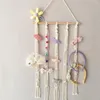 Bolsas de armazenamento Suporte para cabelos Holding Clips Hanger Organizador da cabeça Boho Decoração de parede para meninas do quarto das meninas