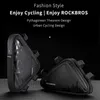 أكياس Panniers Rockbros دراجة الدراجة الأمامية إطار المثلث حقيبة الأنبوب الخفيف فائق الإضاءة الأنبوب الأداة إصلاح الأدوات حقيبة ركوب الدراجات في الهواء الطلق ملحق الرياضة 0201