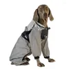 Dog Apparel Large Raincoat Hand-made Full-wrapped Golden Retriever Labrador Akita Clothes Coat Accessories