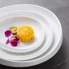 Plakalar Yaratıcı Beyaz Düzensiz Yemek Tabağı Ev Seramik Çorbası Ticari Salata Kitchendecoration Sofra Takımı