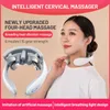 Other Massage Items Neck Massage Instrument Intelligent Electric Rechargeable Heating Pressing Magnetic Pulse Neck Massage Instrument 230203