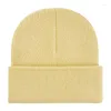 ベレー帽高品質61色ビーニーニット帽子冬秋の太いキャップ男性女性ユニセックスユース女性ウォーマーボンネット