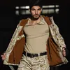 Мужские куртки 25 ° F военная одежда тактическая камуфляжная мультичковая штаны Охотника за одеждой боевой униформ водонепроницаемой армейской куртки Airsoft Men 230202