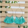 Dangle Chandelier Bohemian Fashion Jewelry Womens Vintage Hoop Tassels Earrings Drop Delivery DHEMT