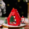 Christmas Decorations Tree Shape Candy Box Merry Tin Gift Packging Kids Favors Happy Year Navidad Party Decoration