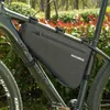 Panniers S Rockbros Rainproof Bike stor kapacitet MTB Vägram Triangelpåse Vattentät Caulking Bicycle Bag Pannier Accessories 0201