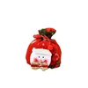 Juldekorationer Santa Sack Children Xmas Gifts Candy Stocking Bag Utsökt Claus Tryckt LINEN TREE PANDENTS Väskor