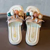 Slipper Lace 2022 Summer Beaded Princess Slippers Girls Beach Sandals 0203