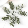 Decorative Flowers 50PCS Artificial Plants Leaf DIY Cake Candy Box Garland Easter Wreath Wedding Party Home Decor Accessories