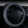 Steering Wheel Covers Crocodile Embossed Style Stereo Car Cover For Most Steering-Wheel 37-38 CM 14.5 "-15"