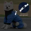 Dog Apparel Clothes In Cold Weather Warm Pet Down Jacket With Safety Device Reflective Cotton Padded Sleeves At Night