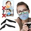 Крюки Rails 5pcs 3D Mouth Mask Suctive Nose Bridge Силиконовый кронштейн против бокал.