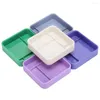 Watch Repair Kits 5 Layers Round/Square Plastic Parts Storage Box Screw Case Tool Accessory Container Organizer For Watchmaker