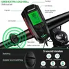 s 5 In 1 Bike USB Charge Light With Bicycle Computer LCD Speedometer Odometer Waterproof 5 Modes Horn Cycling Lamp 0202