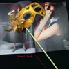 Venetian Half Face Flower Mask Maskerade Party Mask on Stick Sexy Halloween świąteczny taniec ślubna maska ​​urodzinowa Zapasy Fy3618 BB0203